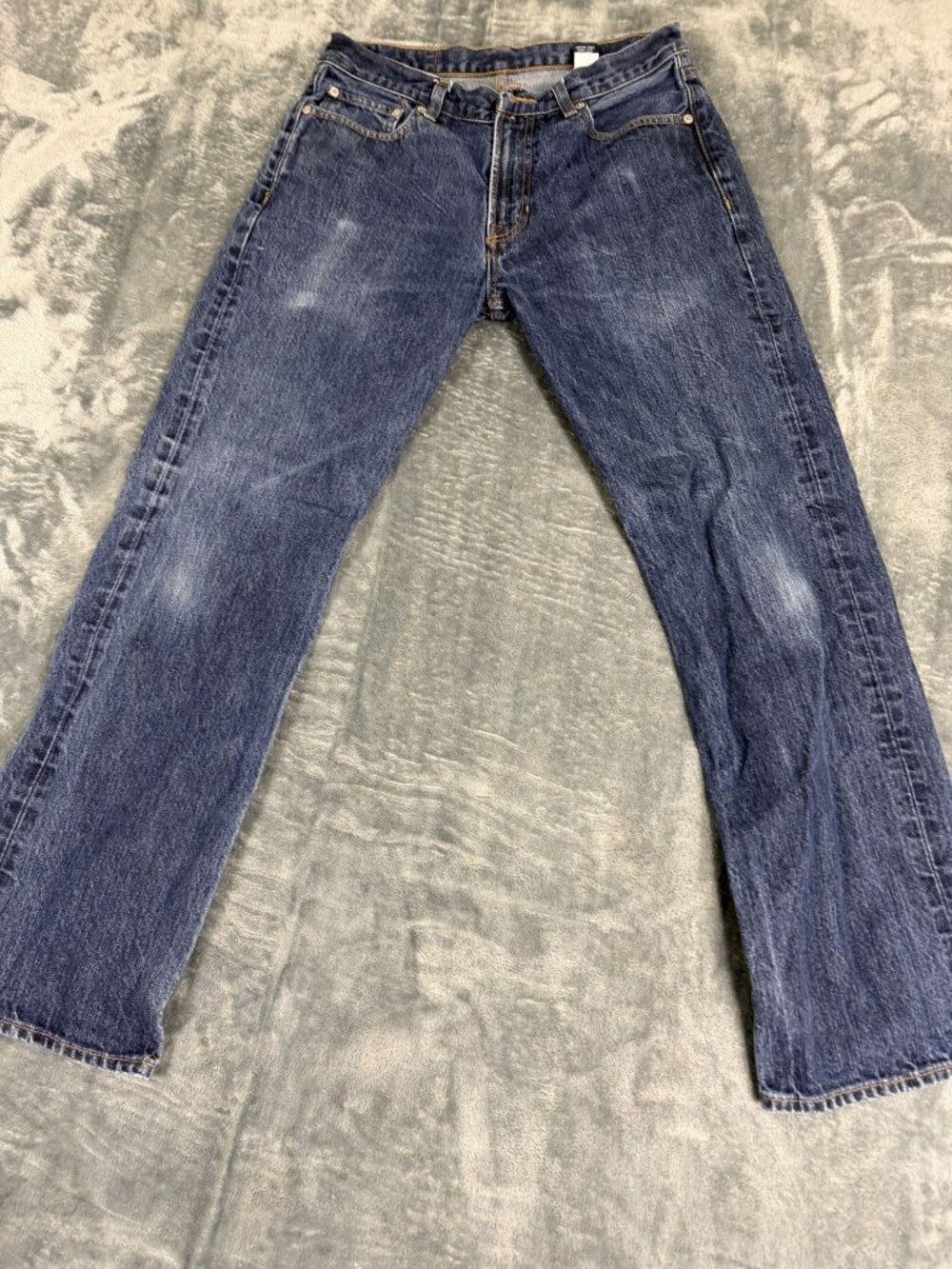 Cremieux Mens Blue Straight Leg Jeans 30x30
